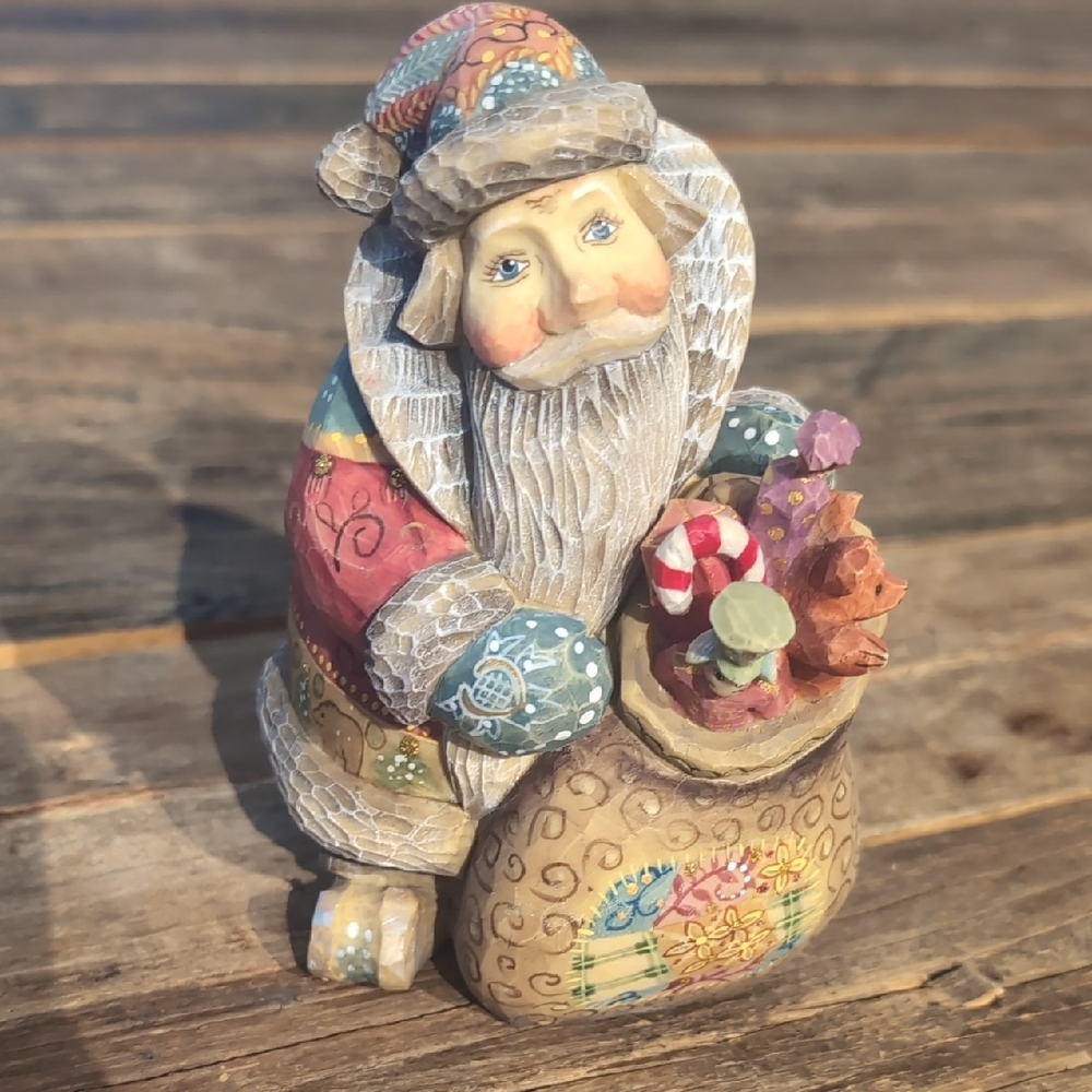 G. Debrekht Santa Surprise Box with Red and Blue Accents